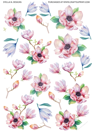 DOGWOOD DECOUPAGE