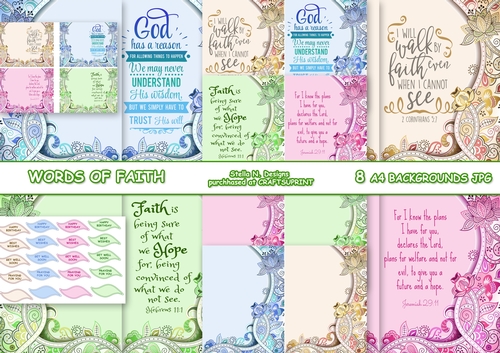 WORDS OF FAITH CUT & FOLD BUMPER KIT