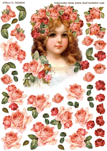ROSE NOSTALGIA DECOUPAGE