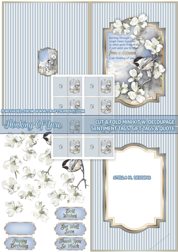 THINKING OF YOU CUT & FOLD MINI KIT