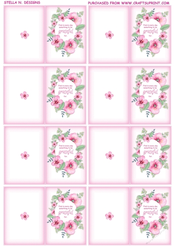 FLORAL INSPIRATION CUT & FOLD GIFT TAGS 1
