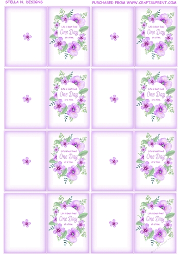 FLORAL INSPIRATION CUT & FOLD GIFT TAGS 2
