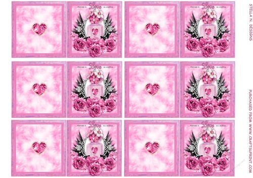 PERFUME IS LOVE IN A BOTTLE GIFT TAGS