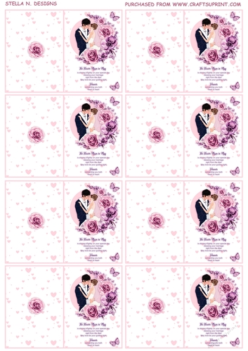 FLOWER MOON WEDDING GIFT TAGS