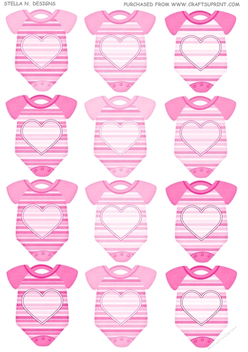 NEW BABY GIFT TAGS PINK