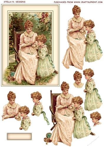MOTHER & DAUGHTER VINTAGE TOPPER
