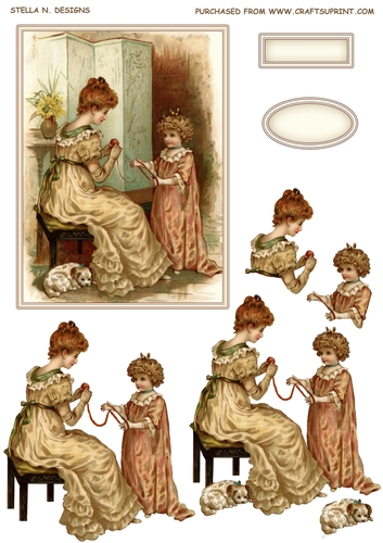 MOTHER & DAUGHTER VINTAGE TOPPER 2