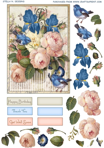 VINTAGE BLOSSOMS TOPPER 1