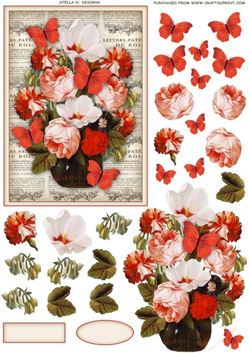 VINTAGE BLOSSOMS TOPPER 2