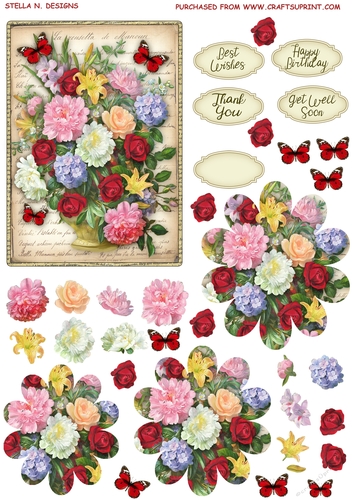 VINTAGE BLOSSOMS TOPPER 6