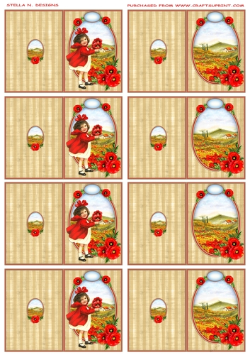 POPPY DAY GIFT TAGS