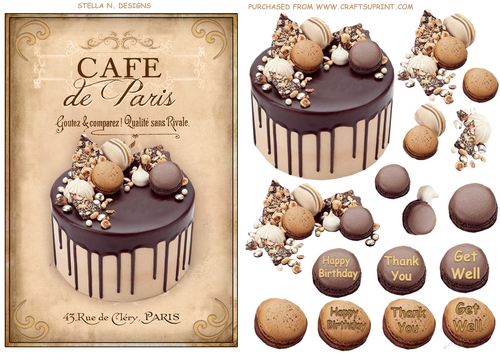 CAFE DE PARIS - COCOLATE CAKE TOPPER