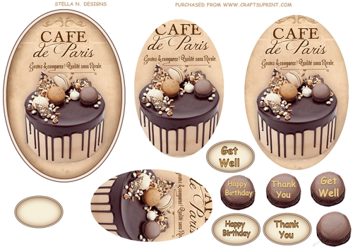 CAFE DE PARIS - COCOLATE CAKE PYRAMID TOPPER