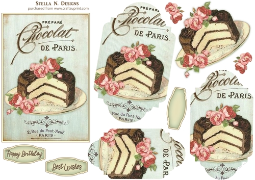 CAFE DE PARIS - ROSE CAKE PYRAMAGE TOPPER