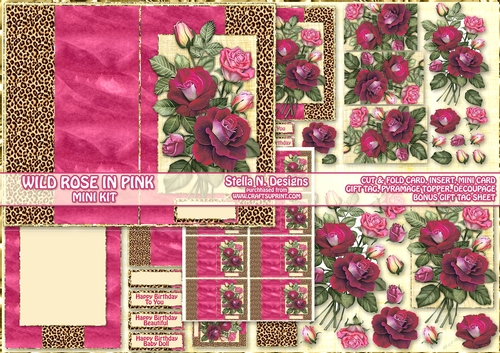 WILD ROSE IN PINK MINI KIT