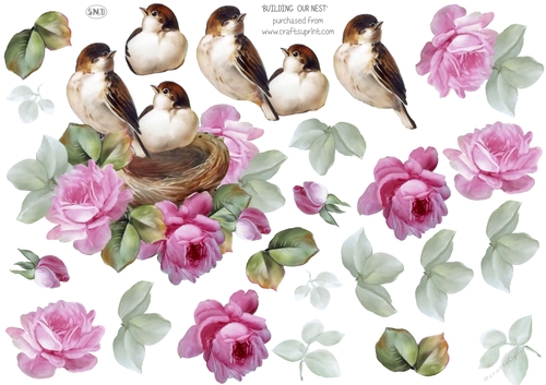 BUILDING OUR NEST DECOUPAGE