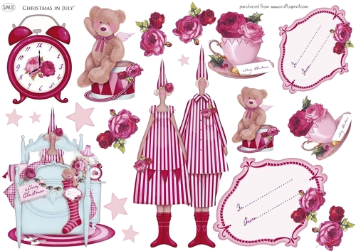 CHRISTMAS IN JULY DECOUPAGE
