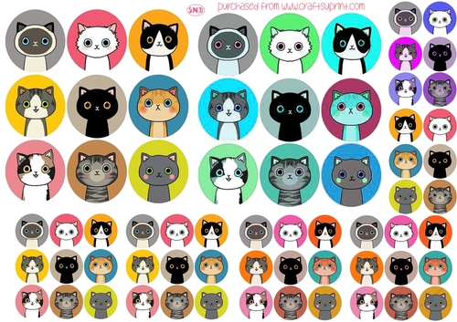 STICKER MINKIES CRAFTSHEET