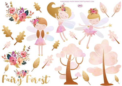 FAIRY FOREST DECOUPAGE