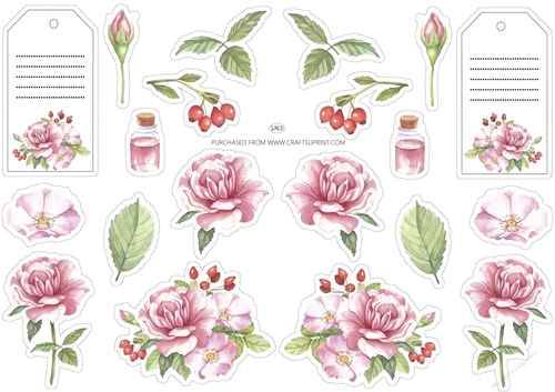 HEDGEROSE STICKERS 1
