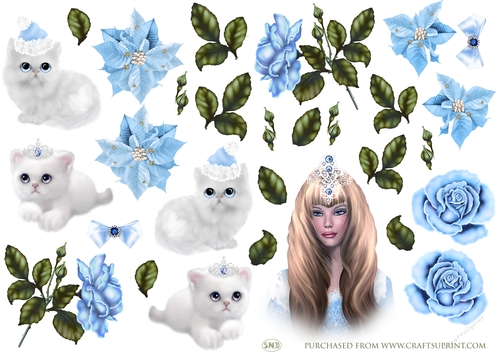 SNOW QUEEN DECOUPAGE