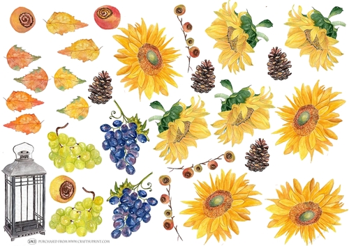 SUNNY AUTUMN DAY DECOUPAGE