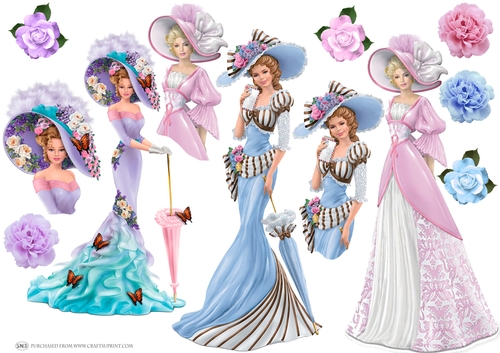 ASCOT LADIES DECOUPAGE
