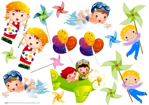 HAPPY KIDS DECOUPAGE 
