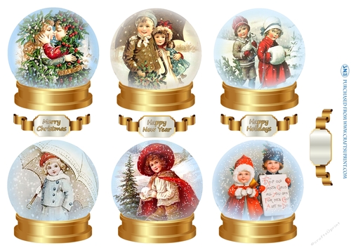 SNOWGLOBES WINTER CHILDREN