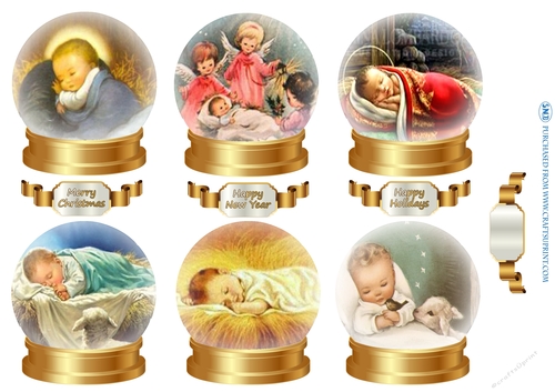 SNOWGLOBES BABY JESUS