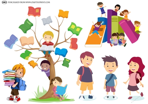 WE LOVE BOOKS CRAFT SHEET