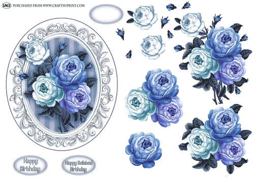 ROSIE POSIE 3 A5 DECOUPAGE TOPPER 