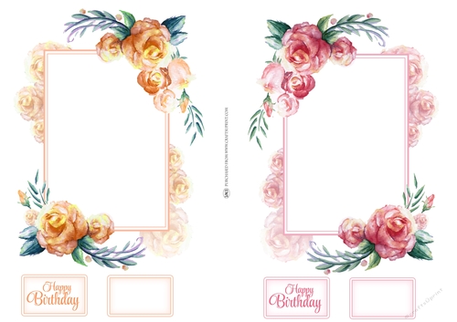TROPICAL ROSES 1 TOPPERS