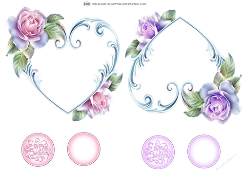 ROSE HEART 1 TOPPERS