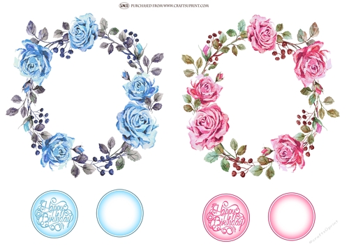 ROSE WREATH 1 TOPPERS