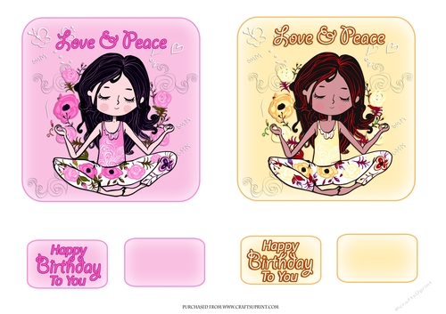 LOVE & PEACE 1 TOPPERS