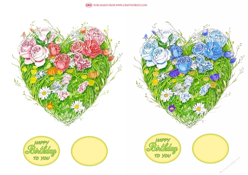 WILDFLOWER HEART TOPPERS
