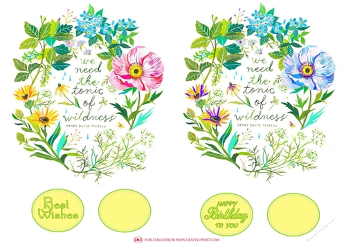 WILDFLOWER CIRCLES TOPPERS
