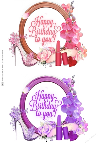 ORCHID BIRTHDAY TOPPERS