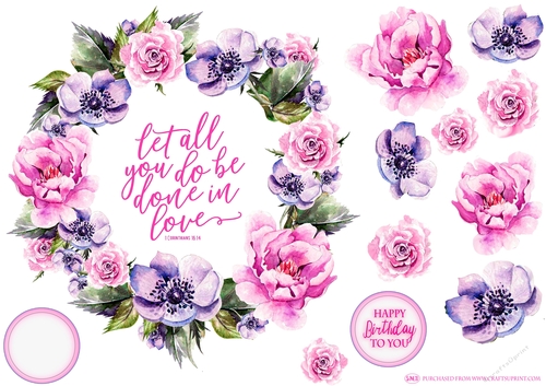 INSPIRING PEONIES 1 DECOUPAGE TOPPER