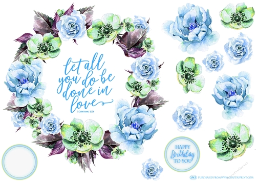 INSPIRING PEONIES 3 DECOUPAGE TOPPER