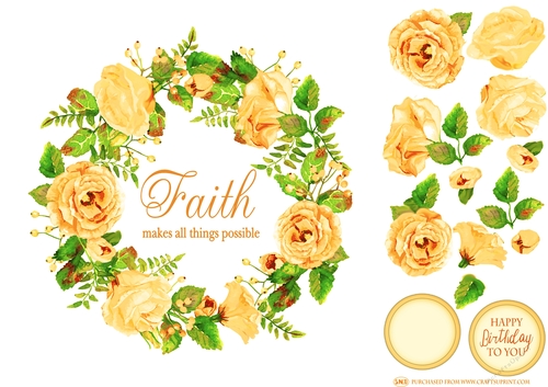 INSPIRING ROSES 3 DECOUPAGE TOPPER