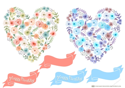 MILLEFLEUR HEART 1 TOPPERS