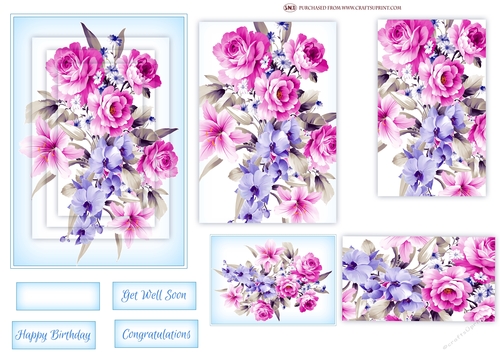 ROSES AND ORCHIDS PYRAMID TOPPER