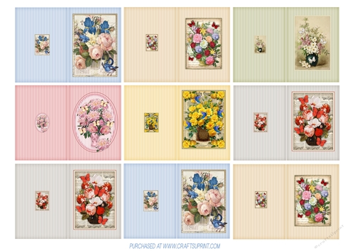 VINTAGE BLOSSOMS GIFT TAGS