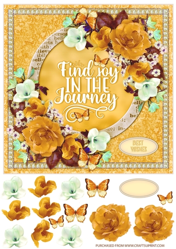 JOYFUL JOURNEY 8X8 DECOUPAGE TOPPER 2