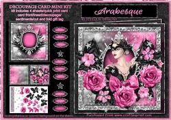 ARABESQUE - DECOUPAGE CARD MINI KIT