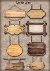 WOODEN SIGNS ELEMENTS