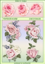 VINTAGE ROSES - DECOUPAGE