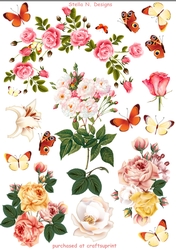 VINTAGE FLOWERS 3 - DECOUPAGE